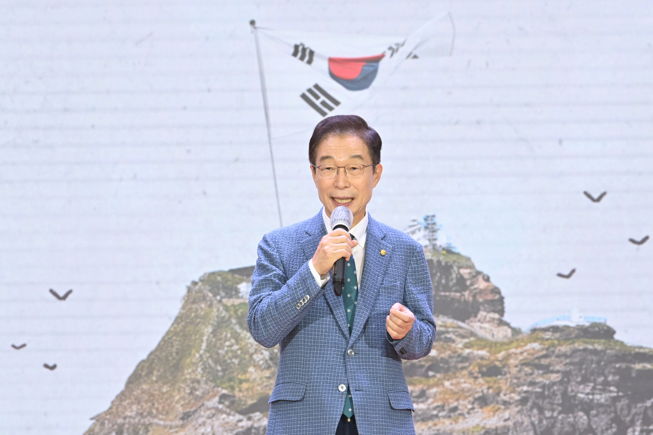 임종식 경북교육감은 31일 일본 정부 독도 망언 규탄 성명서를 발표했다.[경북교육청 제공]