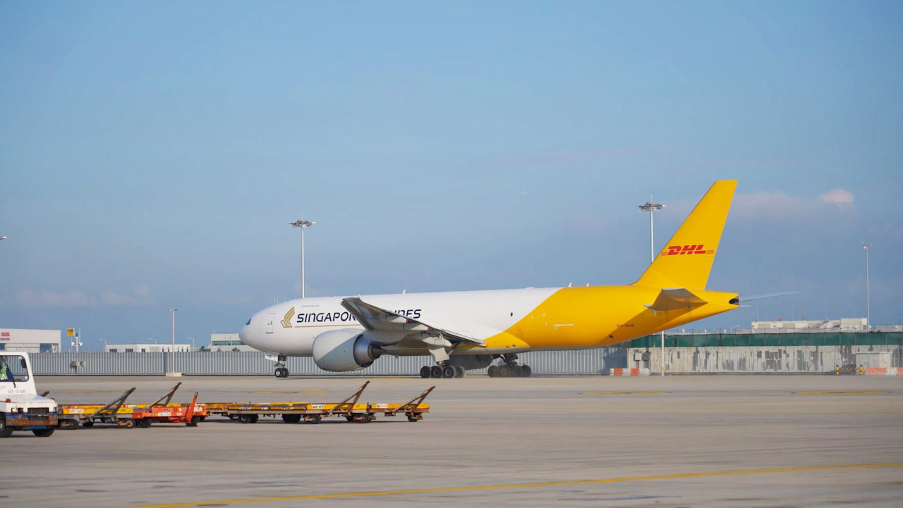 DHL이 도입한 보잉 777항공기. [DHL 제공]