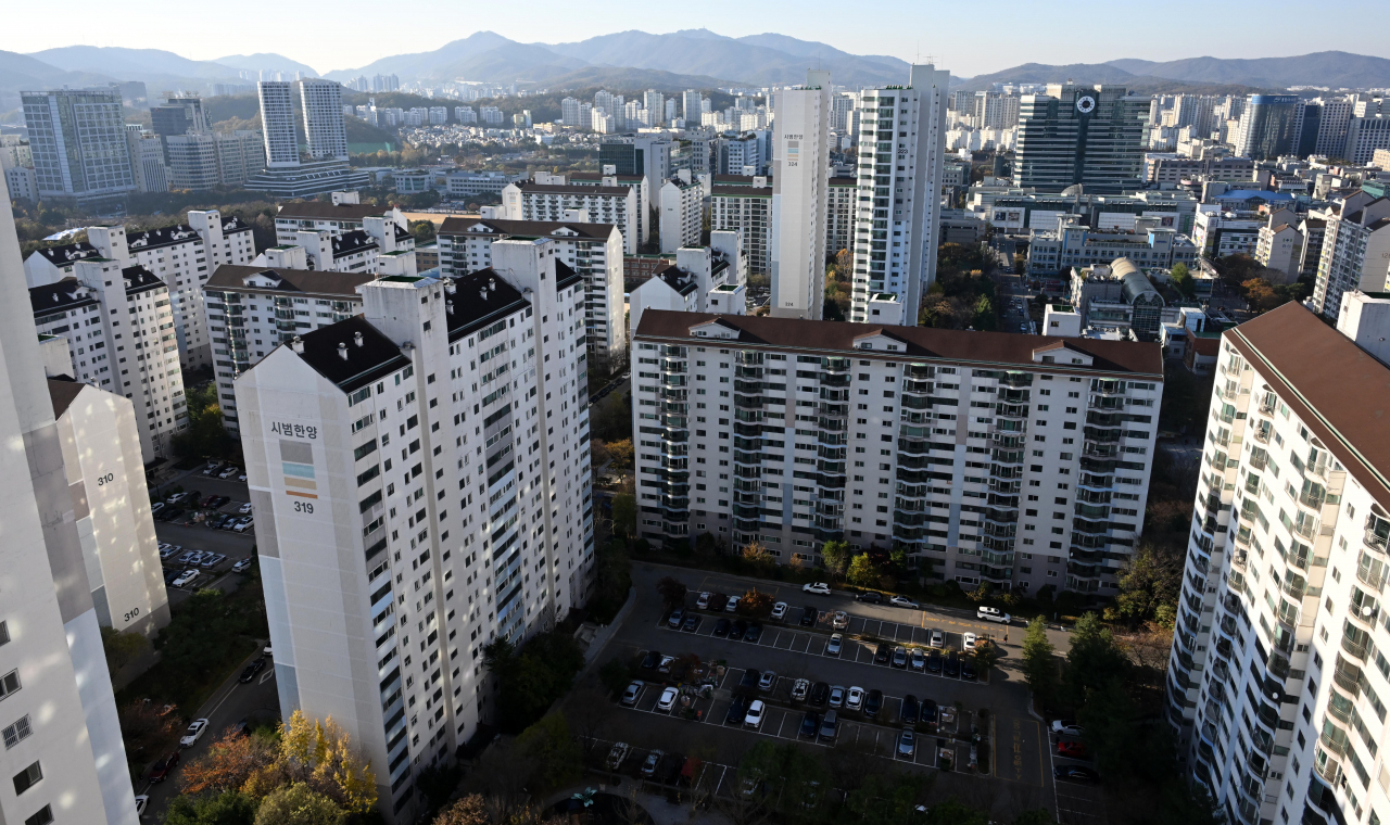 경기도 성남시 분당구의 한 아파트 단지. 성남시=이상섭 기자