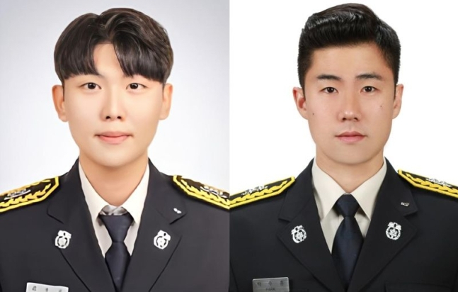 순직한 김수광 소방교(왼쪽)과 박수훈 소방사. [경북소방본부]