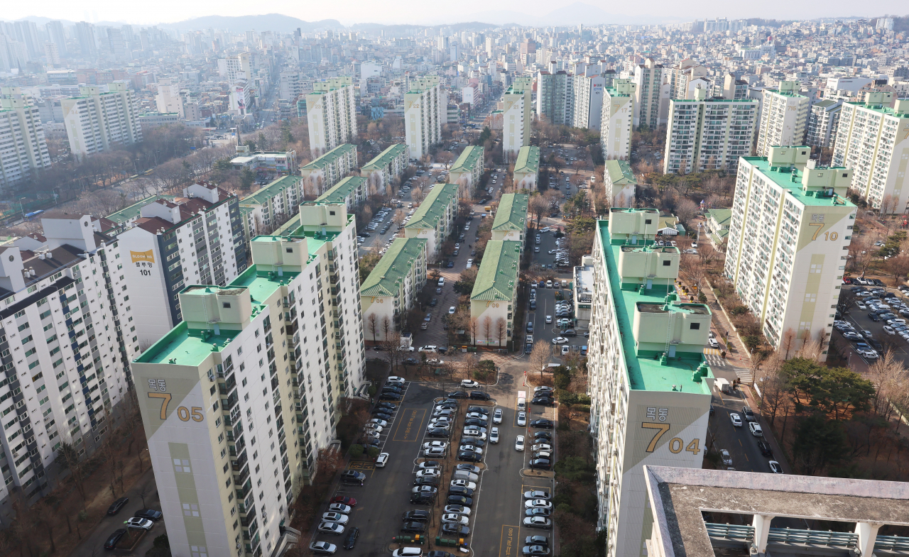 서울 양천구 목동 일대 아파트 모습. [연합]