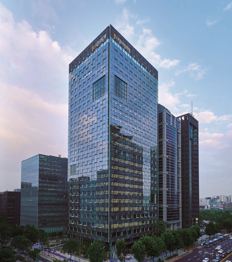 KB금융 본사 전경.