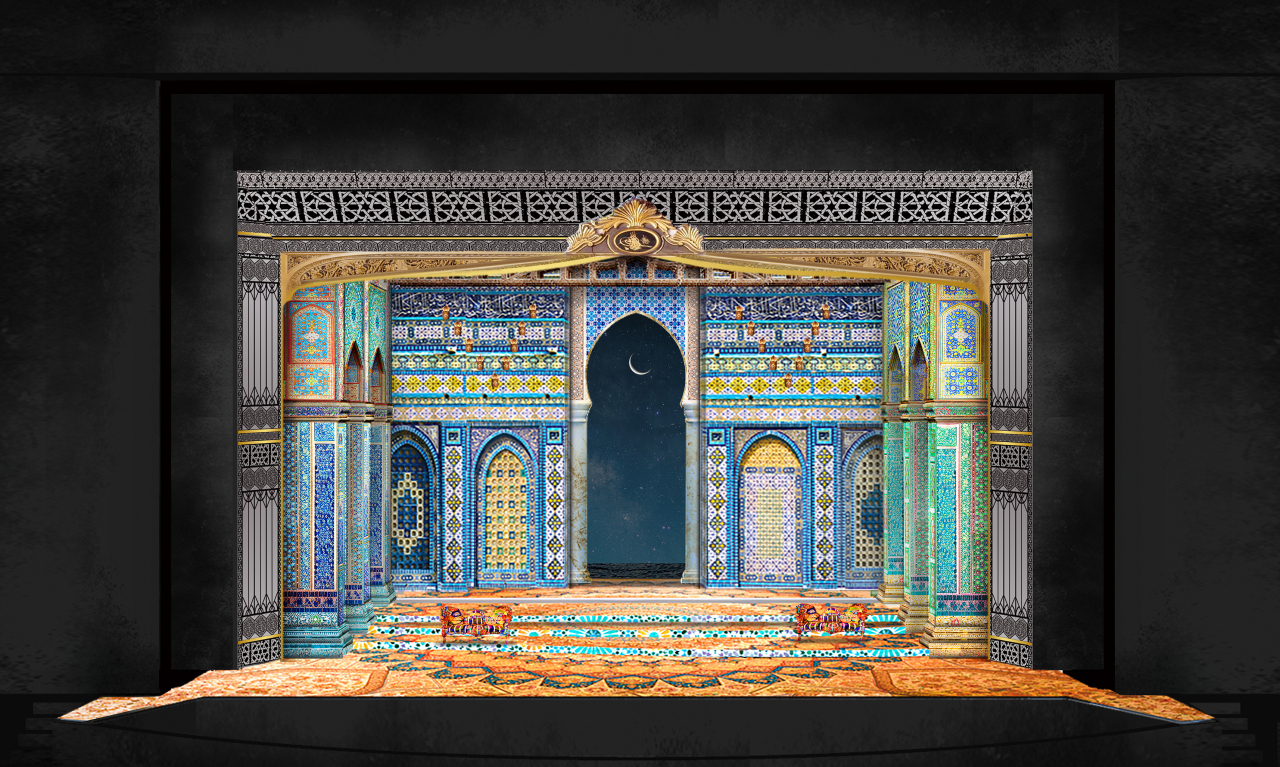 A rendering image of Korea National Opera's production of Rossini's "The Italian Girl in Algiers" (KNO)
