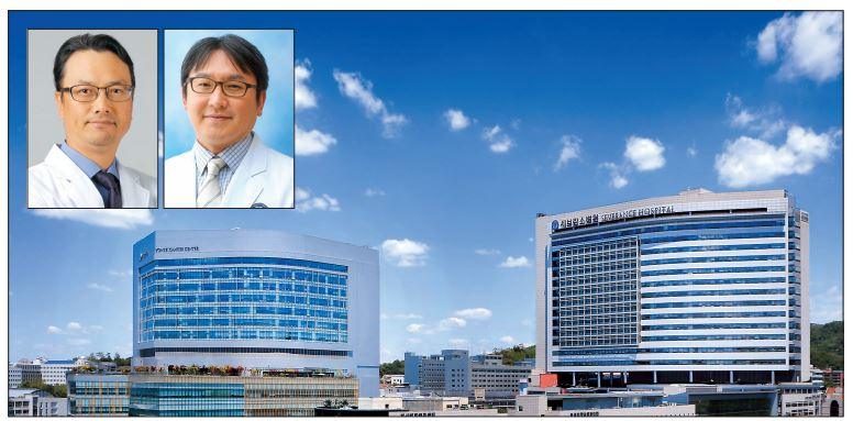 세브란스병원의 김만득(왼쪽) 영상의학과 교수와 김도영 소화기내과 교수 [세브란스병원 제공]
