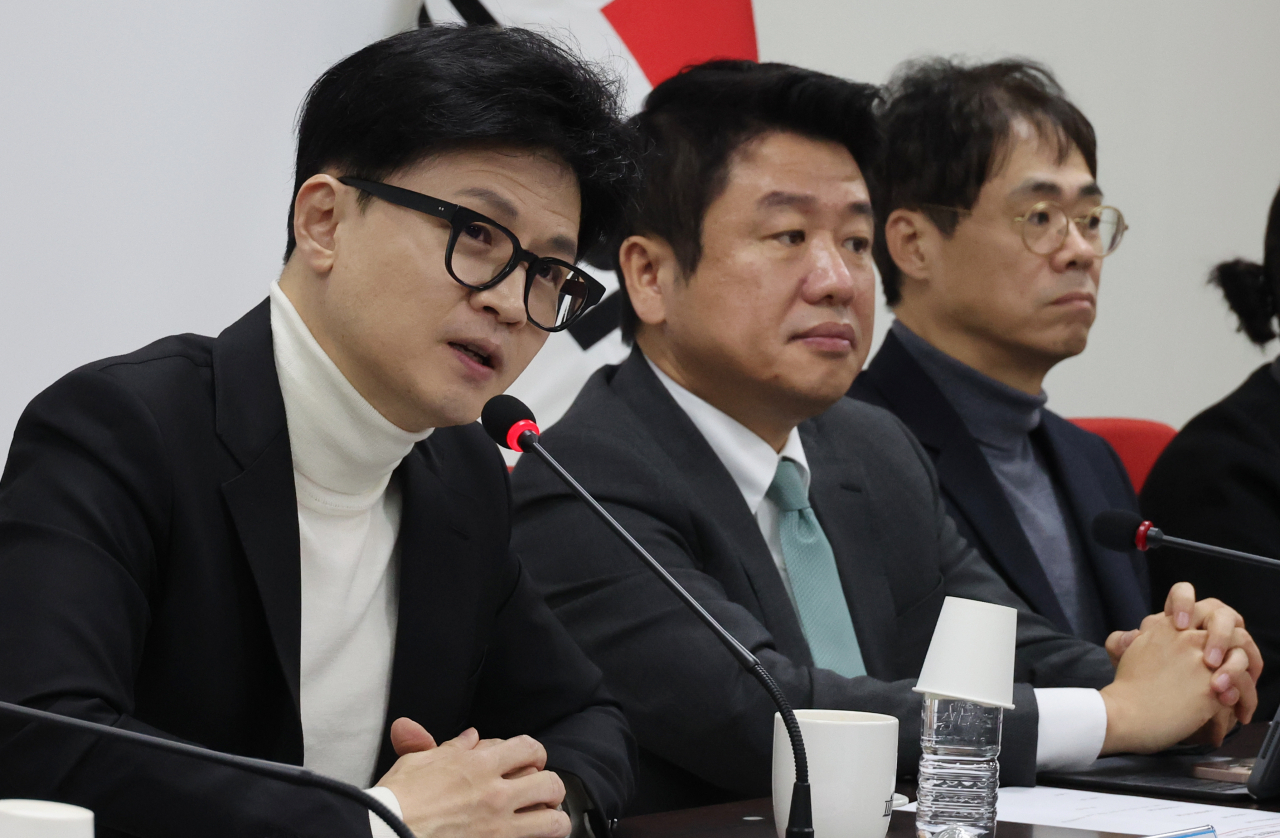 한동훈 국민의힘 비상대책위원장이 지난 13일 여의도 당사에서 비대위 회의를 하고 있다. [연합]