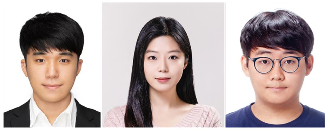 김규린(왼쪽부터) 학생, 김도은 학생, 김주환 학생.[GIST 제공]