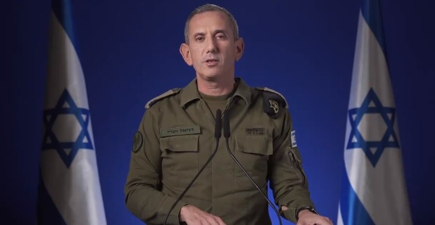 다니엘 하가리 이스라엘군 대변인. [이스라엘군(IDF) 엑스 캡처]