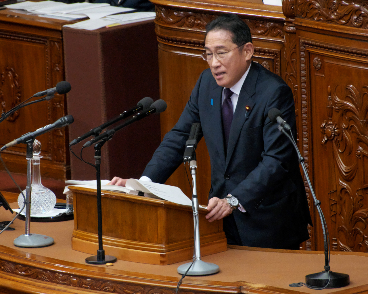 기시다 후미오 일본 총리[UPI]
