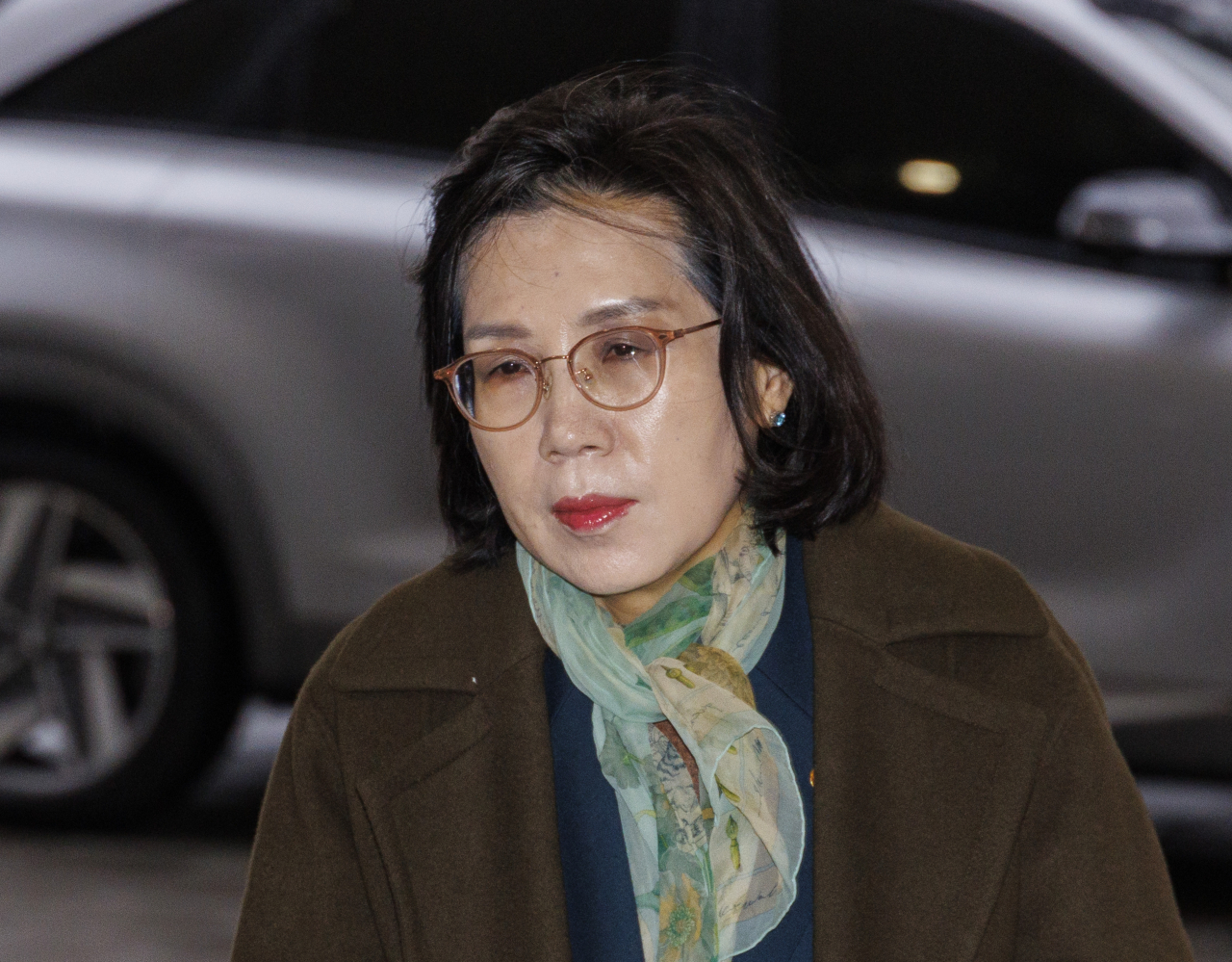 김현숙 여성가족부 장관이 21일 오전 서울 종로구 정부서울청사로 출근하고 있다. [연합]