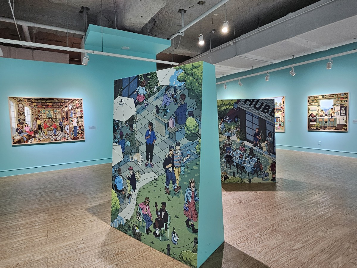 An installation view of "Ilya Milstein : Memory Cabinet" at My Art Museum in Seoul.