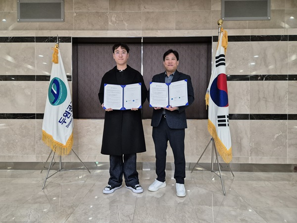 사진설명 : (좌)준비된사람들 페어피스 김현섭 부대표 (우)두원공과대학교 박경태 교수