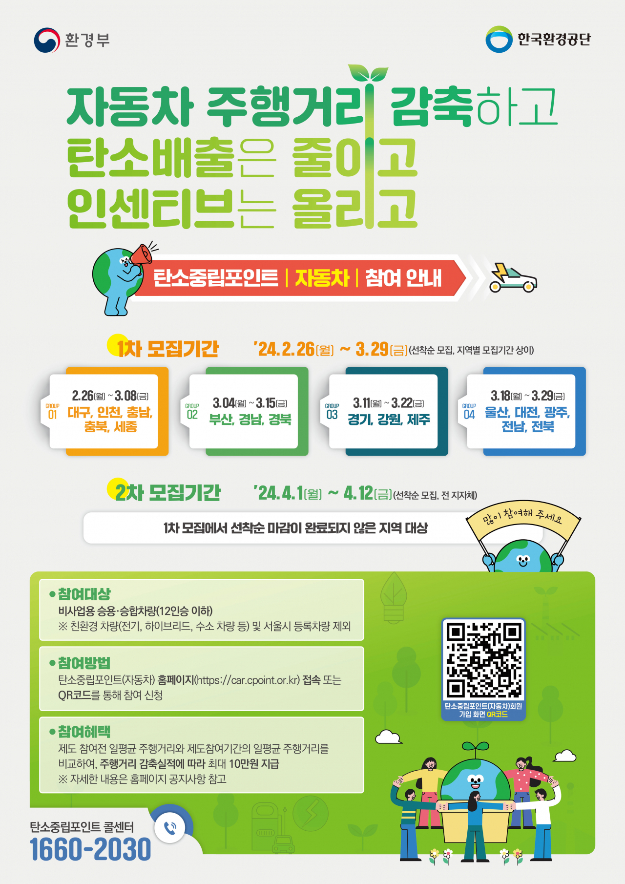 자동차 탄소중립포인트제 포스터