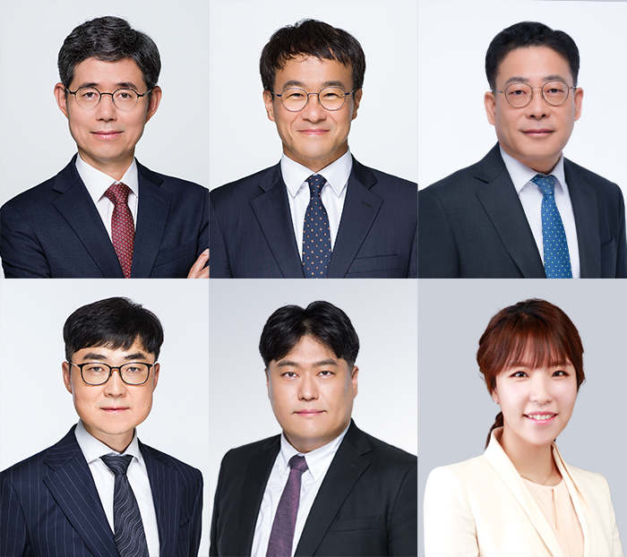 법무법인 세종(오종한 대표 변호사)은 지난해 하반기부터 기업구조조정센터를 발족해 원스톱 서비스를 제공 중이라고 27일 밝혔다. 이경돈(왼쪽 상단부터) 대표변호사, 이석·김동규·최복기·김영근·이재하 변호사. [세종 제공]