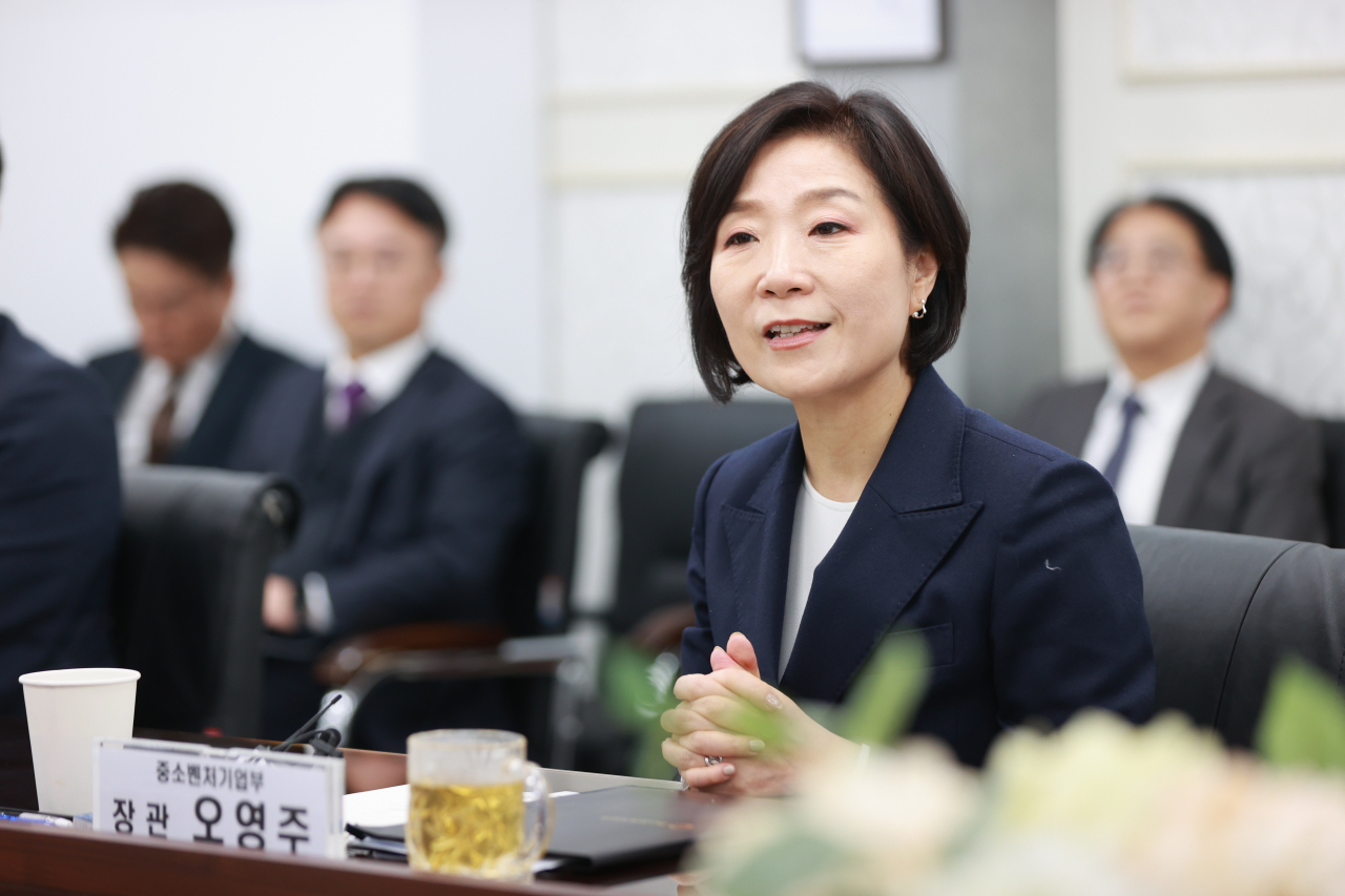 오영주 중소벤처기업부 장관 [연합]