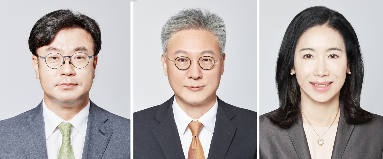 광장 김상곤 경영총괄대표 변호사, 이형근 대표 변호사, 오현주 운영위원 [제공=광장]