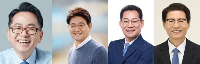 사진 왼쪽부터 김문수,서갑원,손훈모,신성식 예비후보. [중앙선관위 등록 사진]
