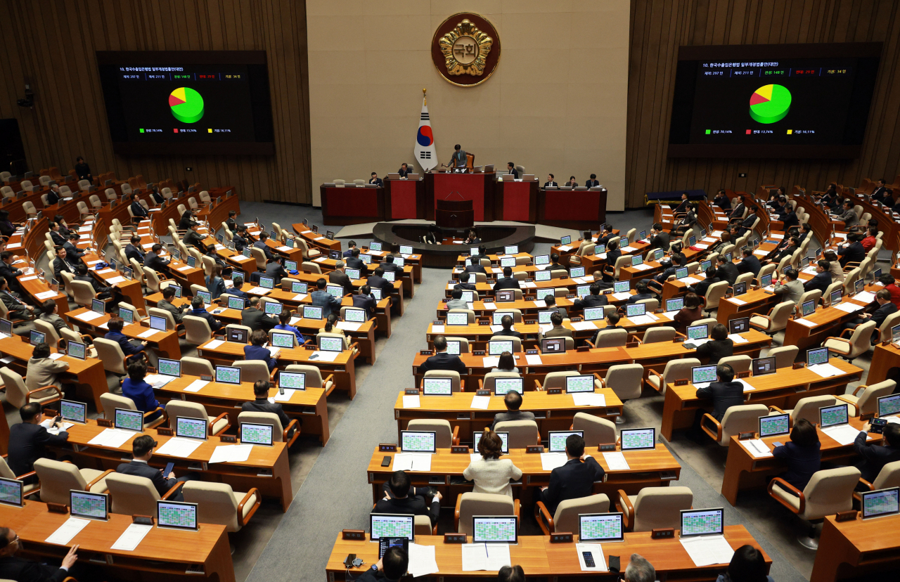 29일 개최된 국회 본회의 [연합]
