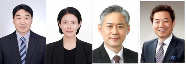 왼쪽부터 북구갑 김정명, 북구을 양종아, 광산갑 김정현, 광산을 안태욱 후보.
