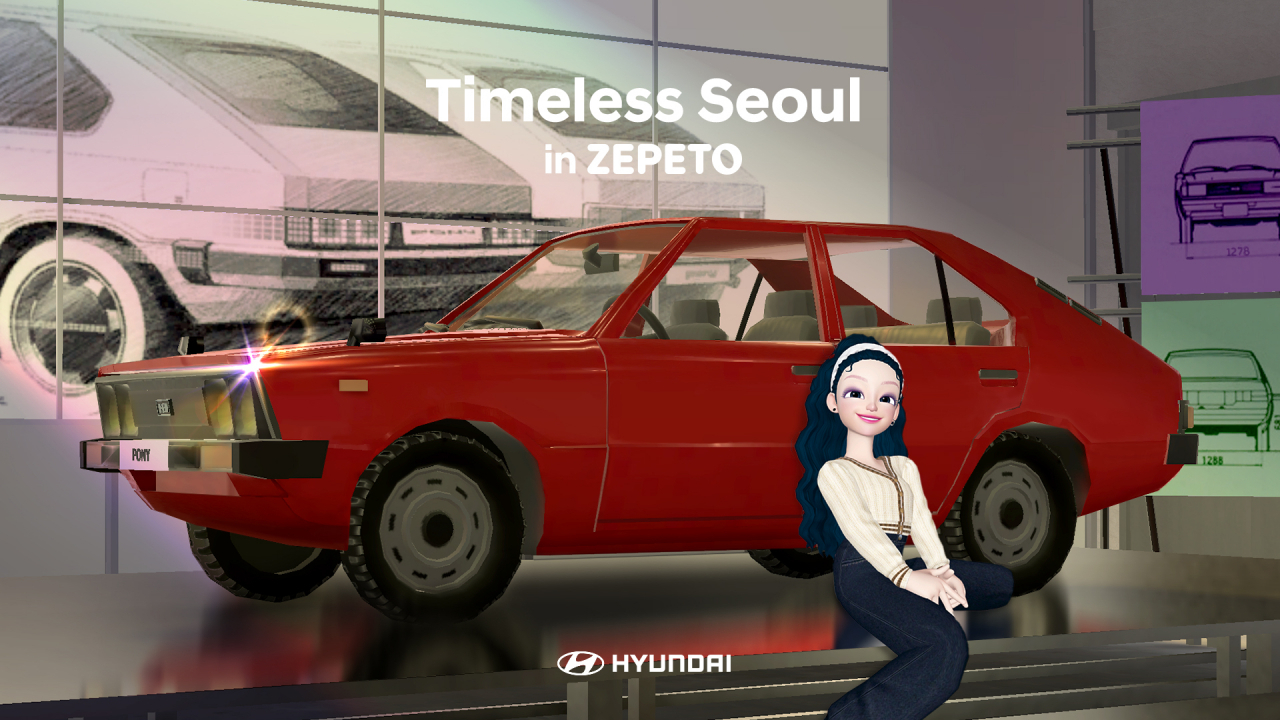 현대자동차가 글로벌 메타버스 플랫폼 ‘제페토(ZEPETO)’에서 선보인 신규 월드 콘텐츠 ‘타임리스 서울’. [현대자동차 제공]