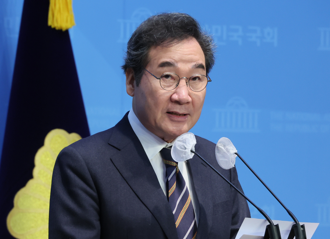 이낙연 새로운미래 공동대표가 7일 국회 소통관에서 제22대 총선 여성 공약을 발표하고 있다. [연합]