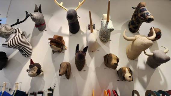 Unique interior decor, aviation museum, silent cafe