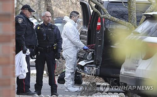 일가족 5명이 참변을 당한 오타와 근교 살인 사건 현장 [AP=연합]