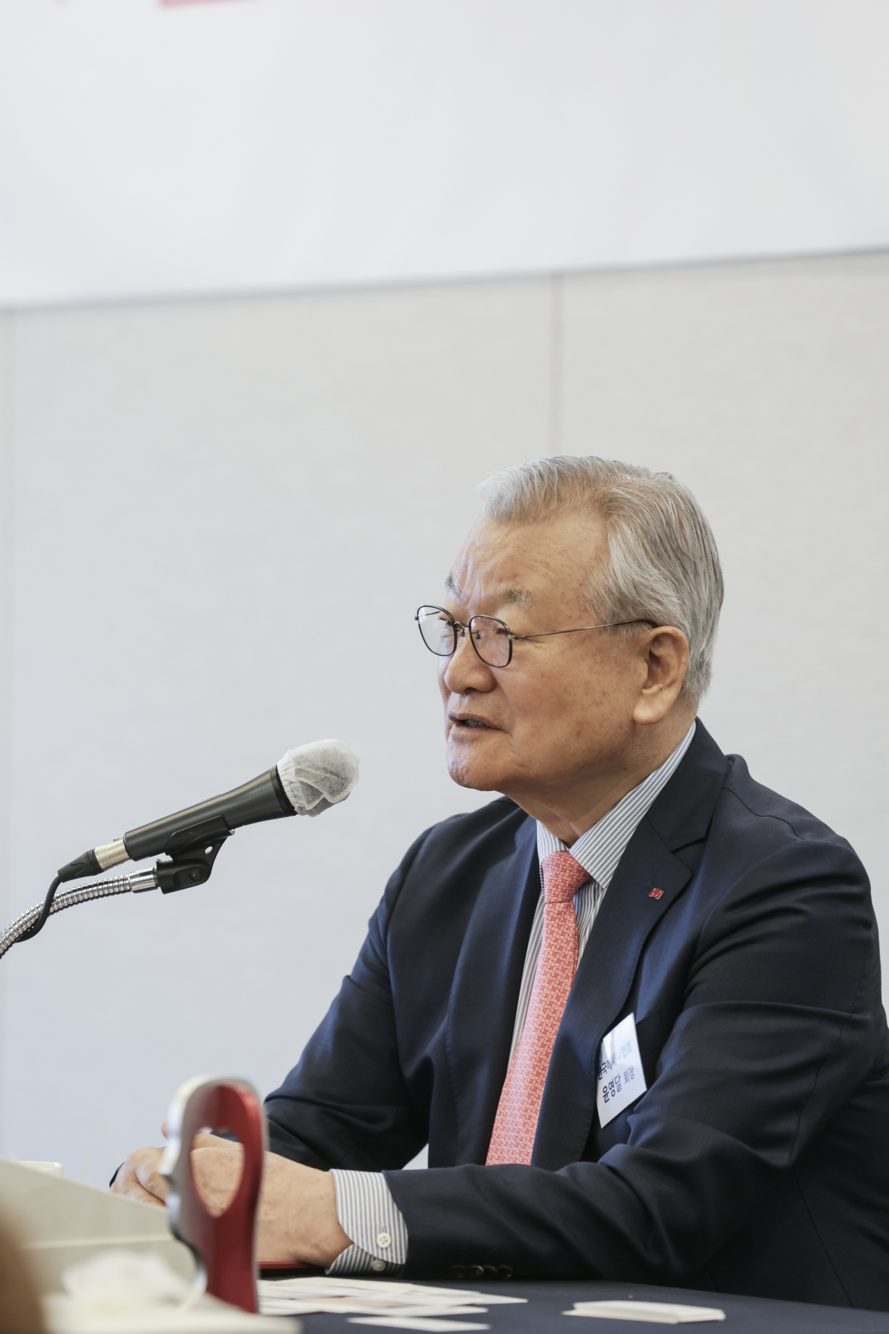 한국메세나협회 12대 회장으로 취임한 윤영달 크라운해태제과 회장 [한국메세나협회 제공]