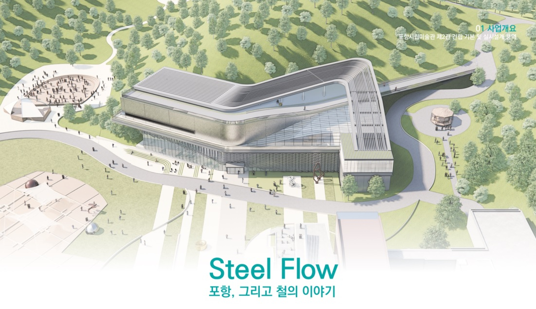 포항시립미술관 제2관 설계 공모 당선작.[포항시 제공]