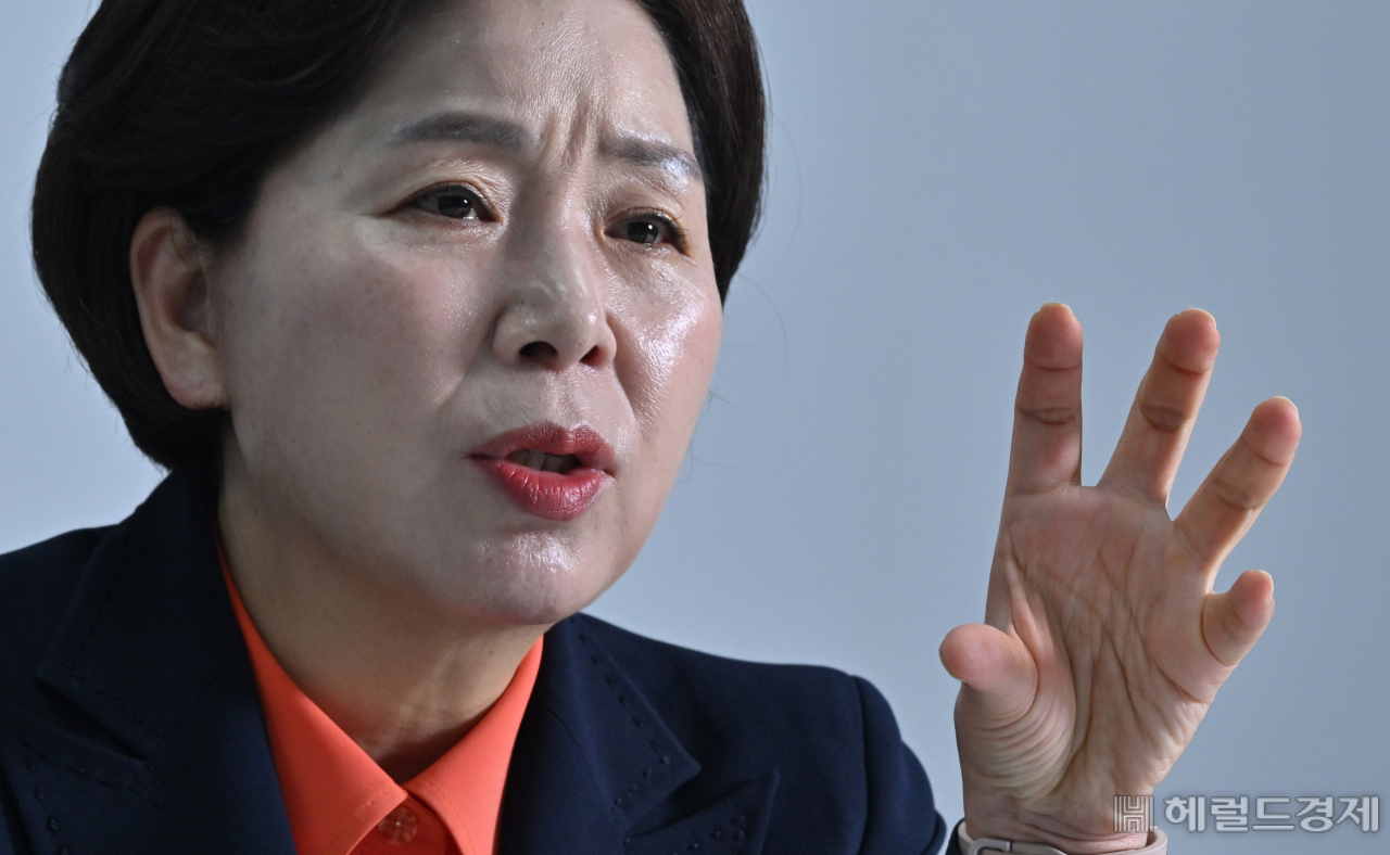 양향자 개혁신당 원내대표가 지난 11일 서울 여의도 국회 의원회관에서 헤럴드경제와 인터뷰를 가지고 있다. 임세준 기자