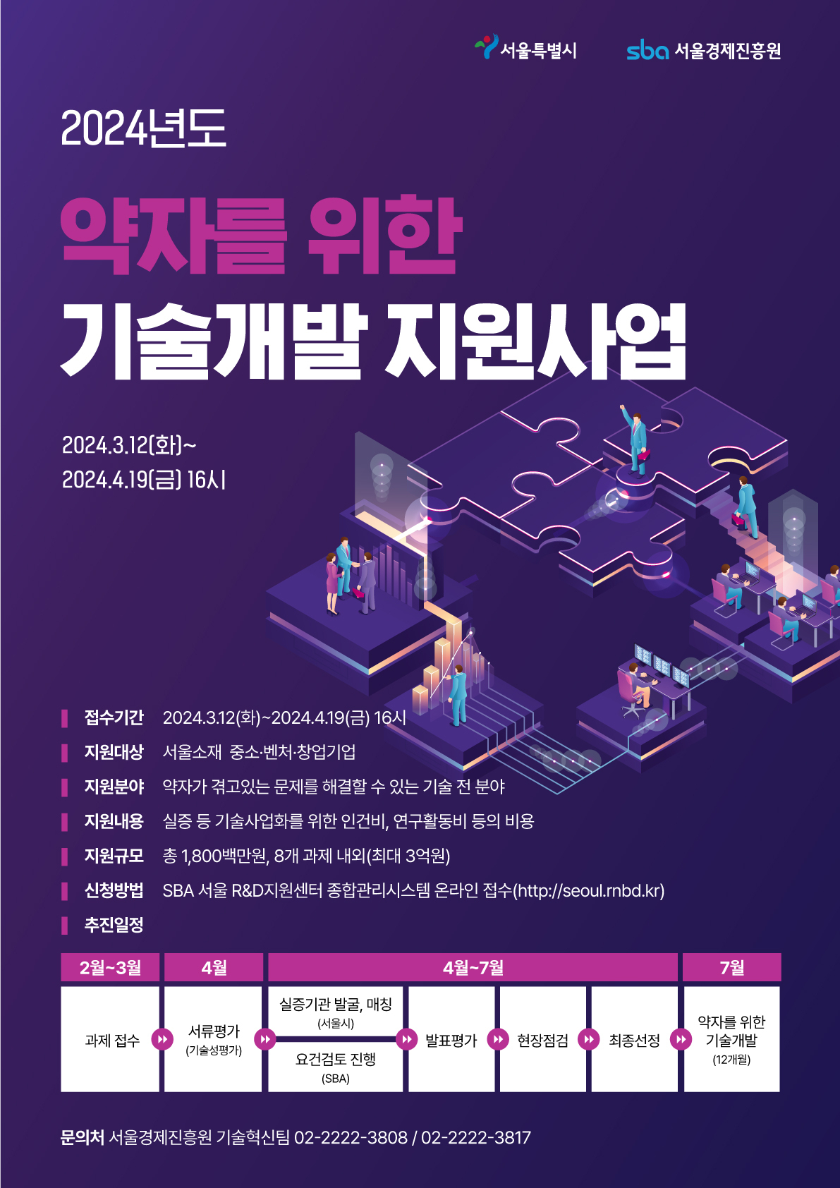 서울시가 ‘약자와의 동행’ 관련 기술개발에 나서는 기업에 최대 3억원을 지원한다고 14일 밝혔다.[서울시 제공]