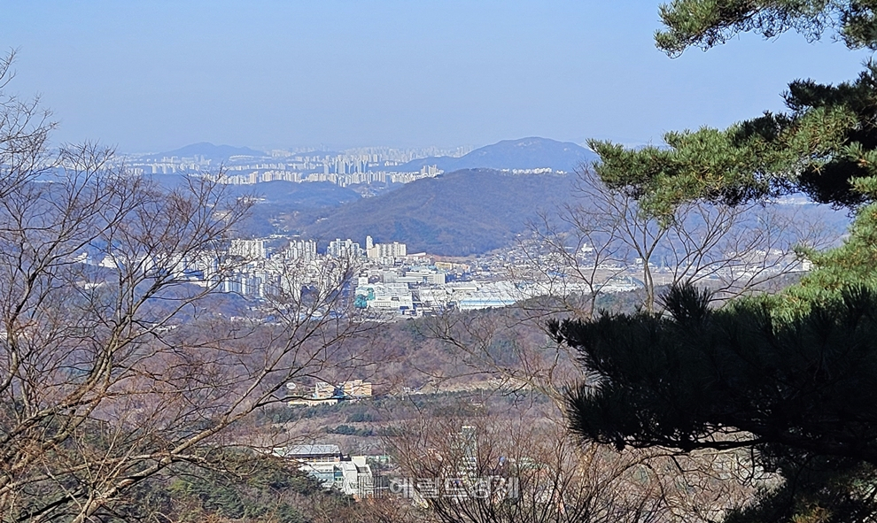 삼막사에서 내려다 본 안양시내