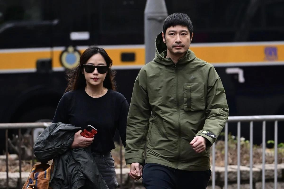 법원에 출두하는 홍콩 배우 그레고리 웡[홍콩 SCMP 캡처·연합]