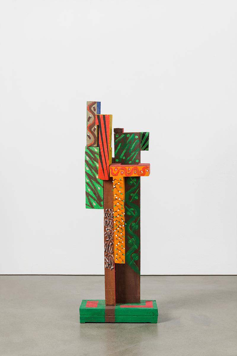 김윤신, 합이합일 분이분일, Acrylic on recycled wood, 2019. [국제갤러리]