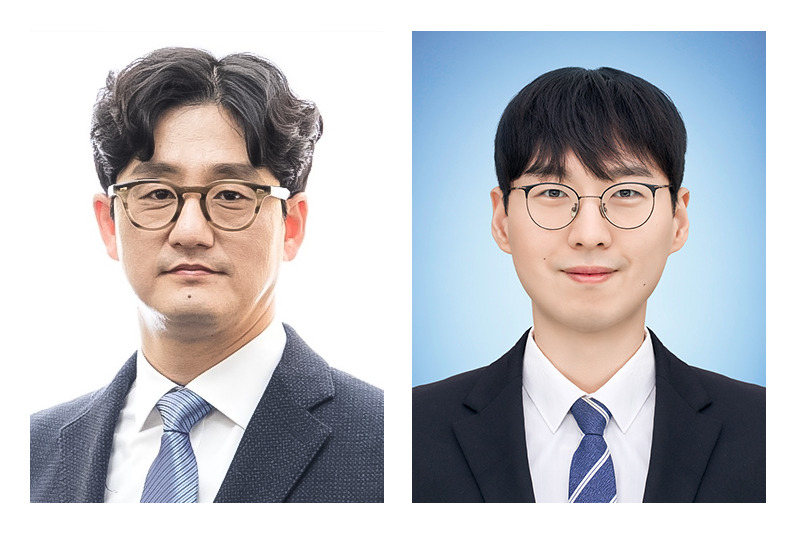 신형준(왼쪽) 교수와 한희원 연구원.[UNIST 제공]