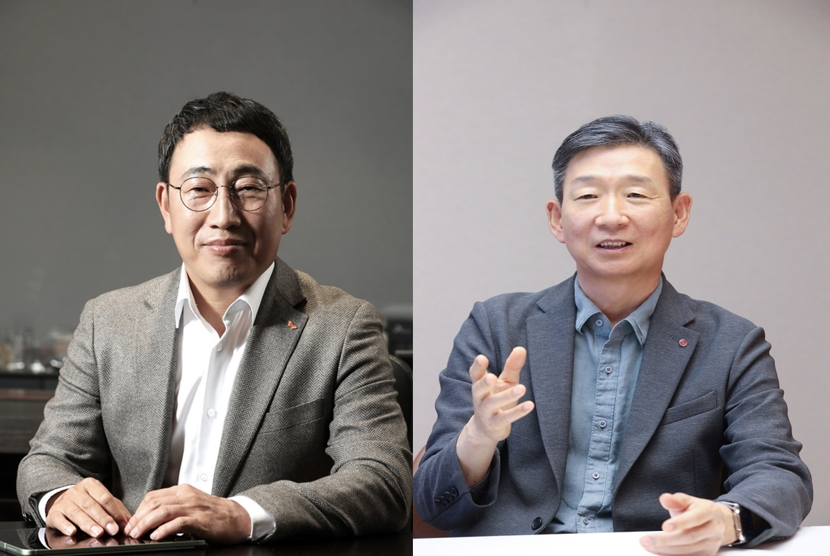 유영상(왼쪽부터) SKT 대표, 황현식 LG유플러스 대표. [각사 제공]