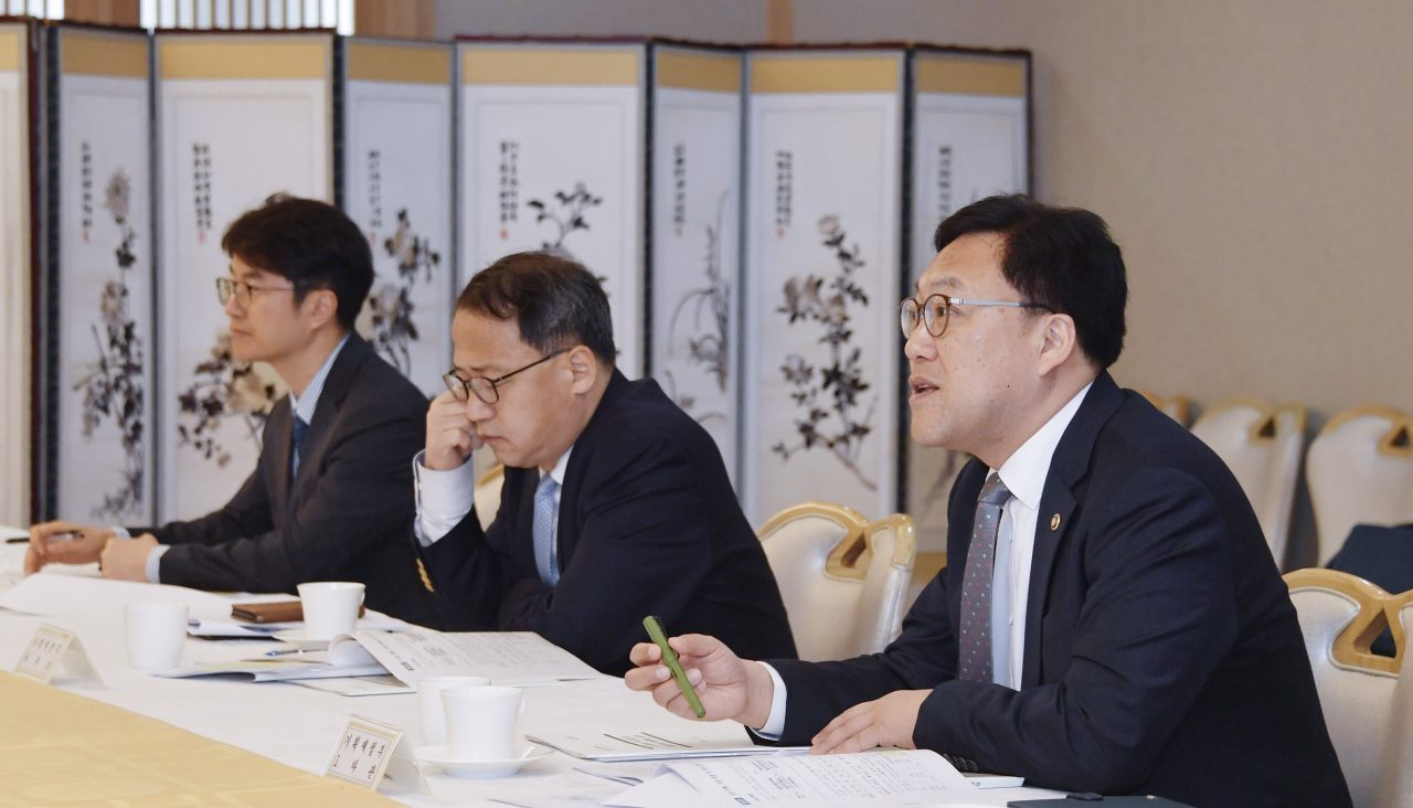 김병환 기획재정부 차관이 22일 오전 서울 종로구 정부서울청사에서 열린 '제14차 물가관계차관회의'를 주재, 모두발언을 하고 있다. [기획재정부]