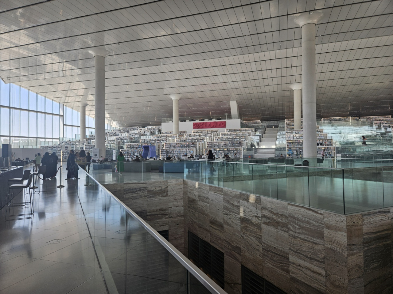 Qatar National Library in Doha, Qatar (Park Yuna/The Korea Herald)