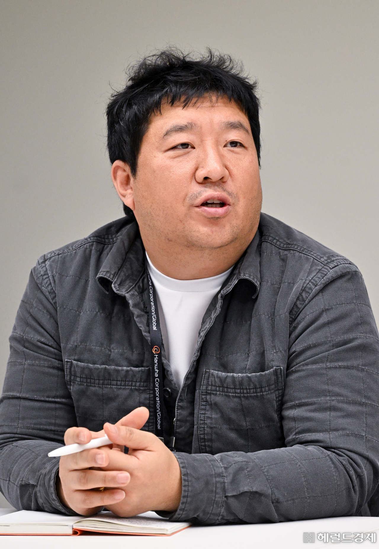 한화 글로벌부문 콘텐츠사업팀 고길남 과장이 13일 서울 중구 한화빌딩에서 헤럴드경제와 인터뷰를 가지고 있다. 임세준 기자