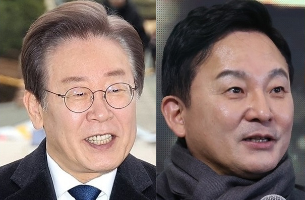 이재명 더불어민주당 대표(왼쪽), 원희룡 전 국토교통부 장관. [연합]