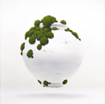 양종용, 항아리 이끼, 캔버스에 유채, 19&times;19cm, 2021