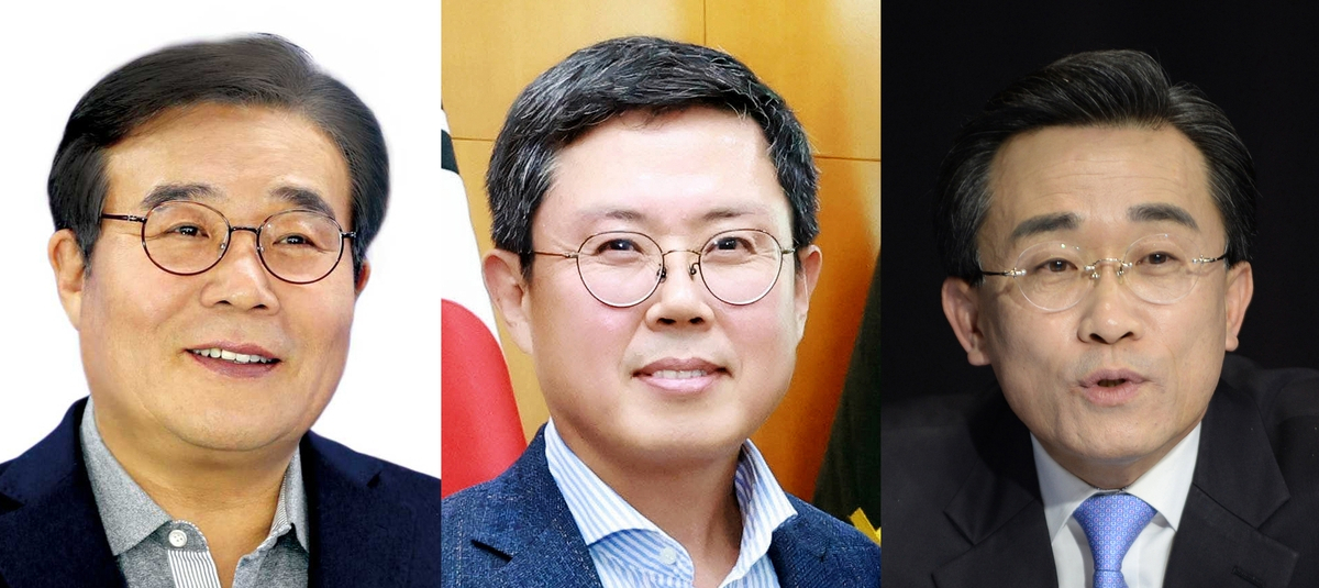 왼쪽부터 민주당 이병훈 의원·안도걸 전 기재부 차관·김성환 전 동구청장[이병훈·안도걸·김성환 제공]