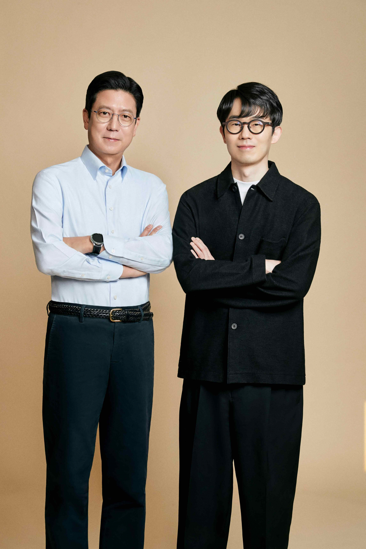 김정욱(왼쪽) 넥슨코리아 대표와 강대현 공동대표 [넥슨 제공]