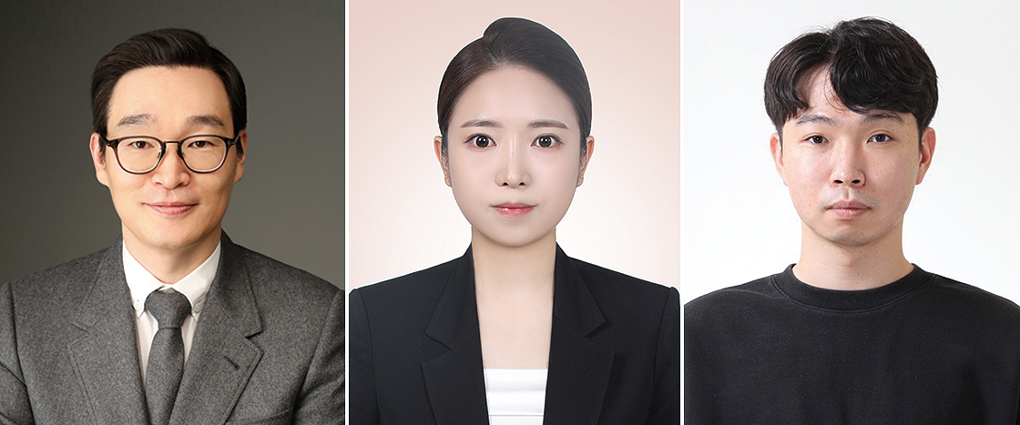 이번 연구를 수행한 GIST 유승준(왼쪽부터) 교수, 임윤지 석사과정생, 이건우 석사과정생.[GIST 제공]