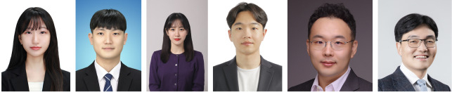 이소은(왼쪽부터) KAIST 화학과 학생, 문현빈 KAIST 기계공학과 학생, 김주리 KAIST 화학과 학생, 박순모 미국 코넬대학교 박사, 유승화 KAIST 기계공학과 교수, 윤동기 KAIST 화학과 교수.[KAIST 제공]