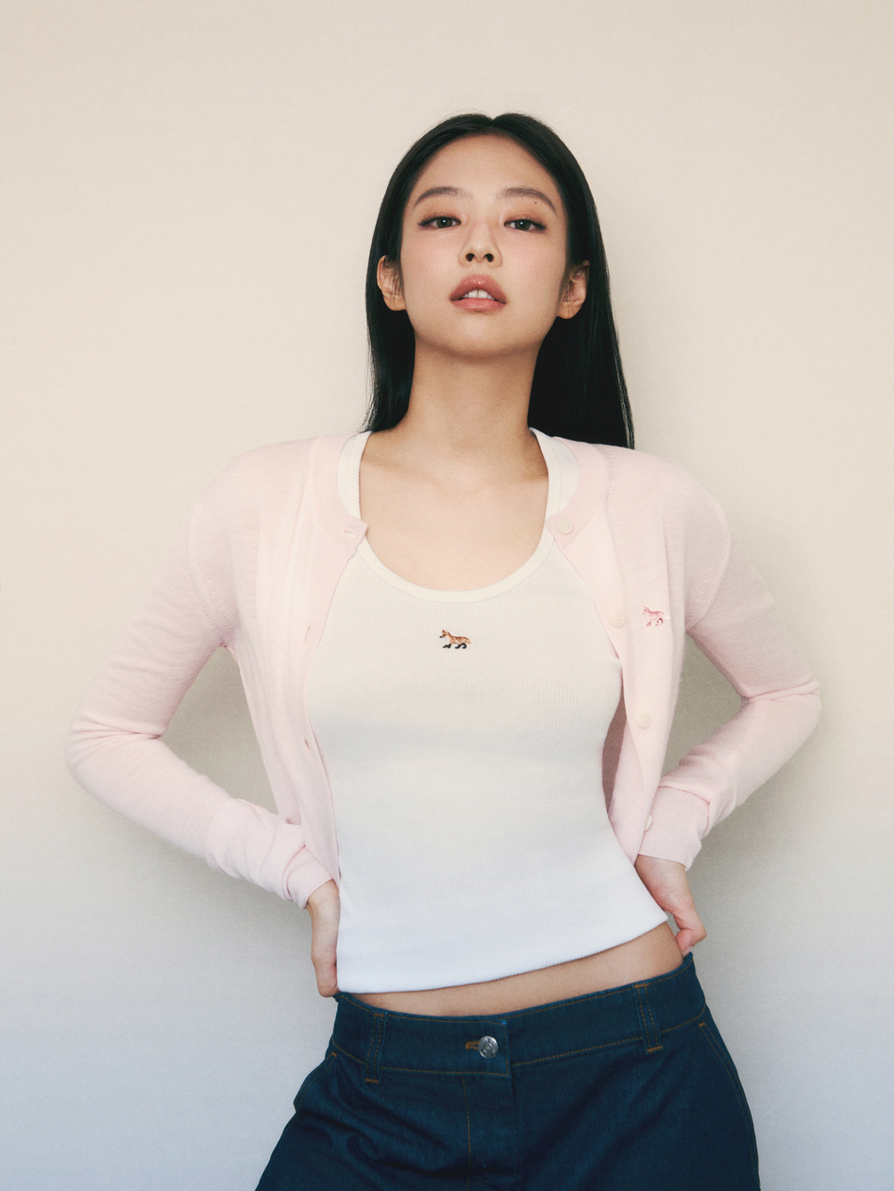 제니가 출연한 메종키츠네 화보. [삼성물산 패션 제공]