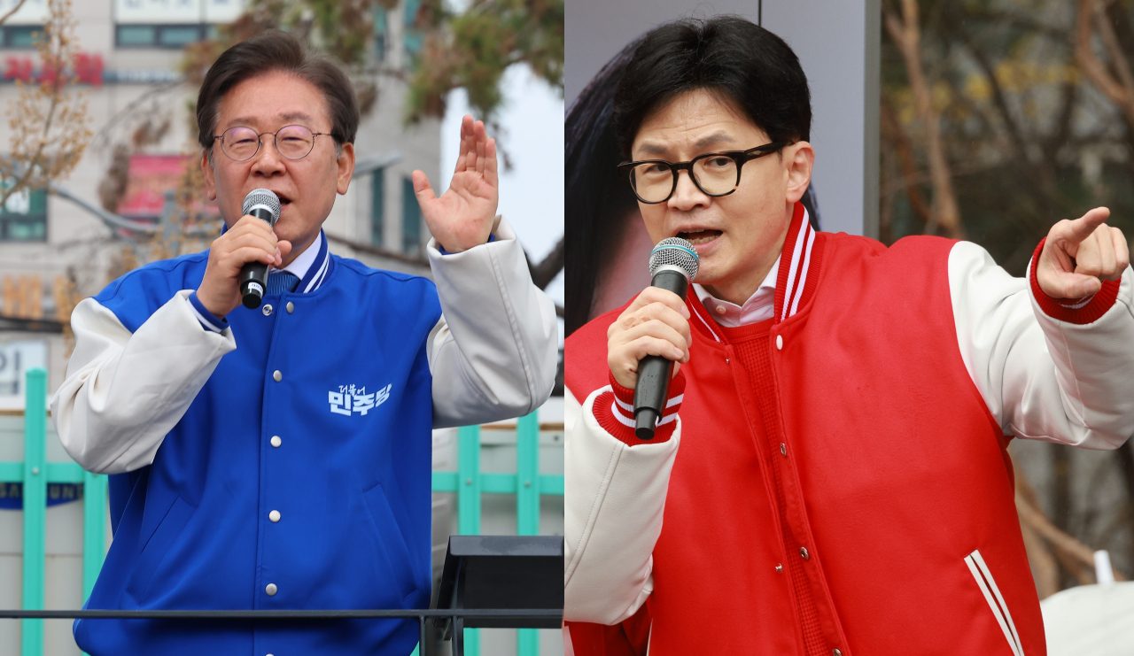 이재명 더불어민주당 대표(왼쪽), 한동훈 국민의힘 비상대책위원장(오른쪽). [연합]