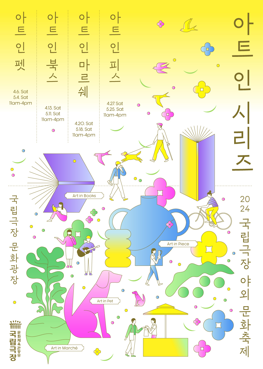 Poster for the "Art in Series" (National Theater of Korea)