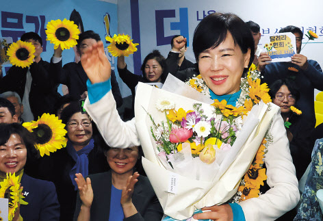 서울 중구성동구갑에서 당선된 전현희 더불어민주당 후보