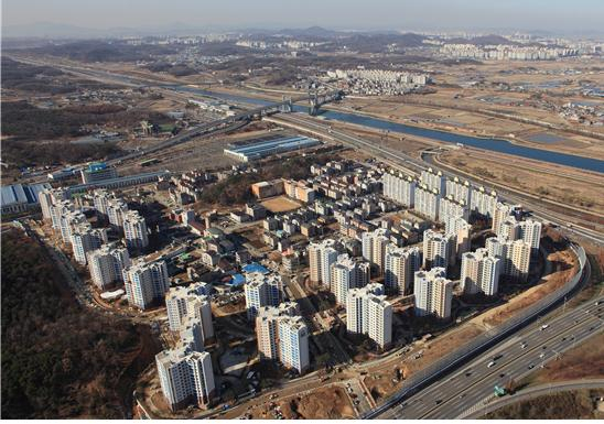 인천 귤현 도시개발사업 전경