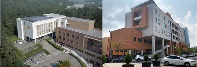 국립 목포대학교 약학대학(왼쪽)과 순천대학교 약대 건물.
